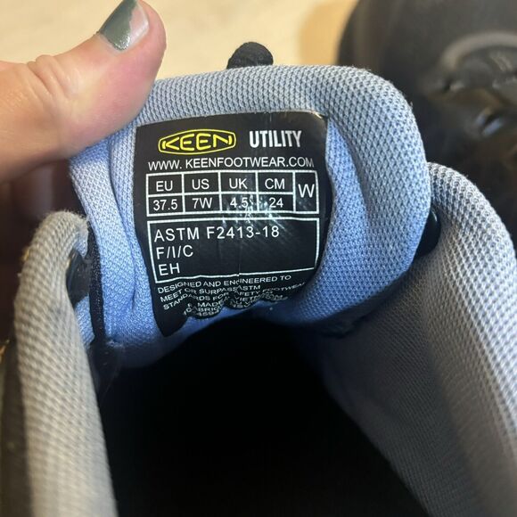 Keen Women Vista Energy Utility Work Safety Shoe Carbon Fiber Steel Toe Size 7 W - Picture 11 of 11